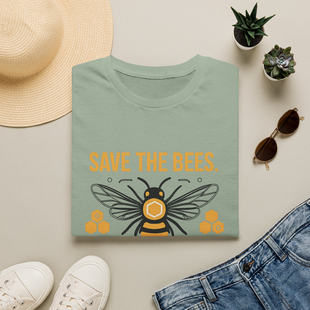 Save The Bees T-Shirt — "Save the Bees. Save the Food. Save Us." Eco Awareness Tee