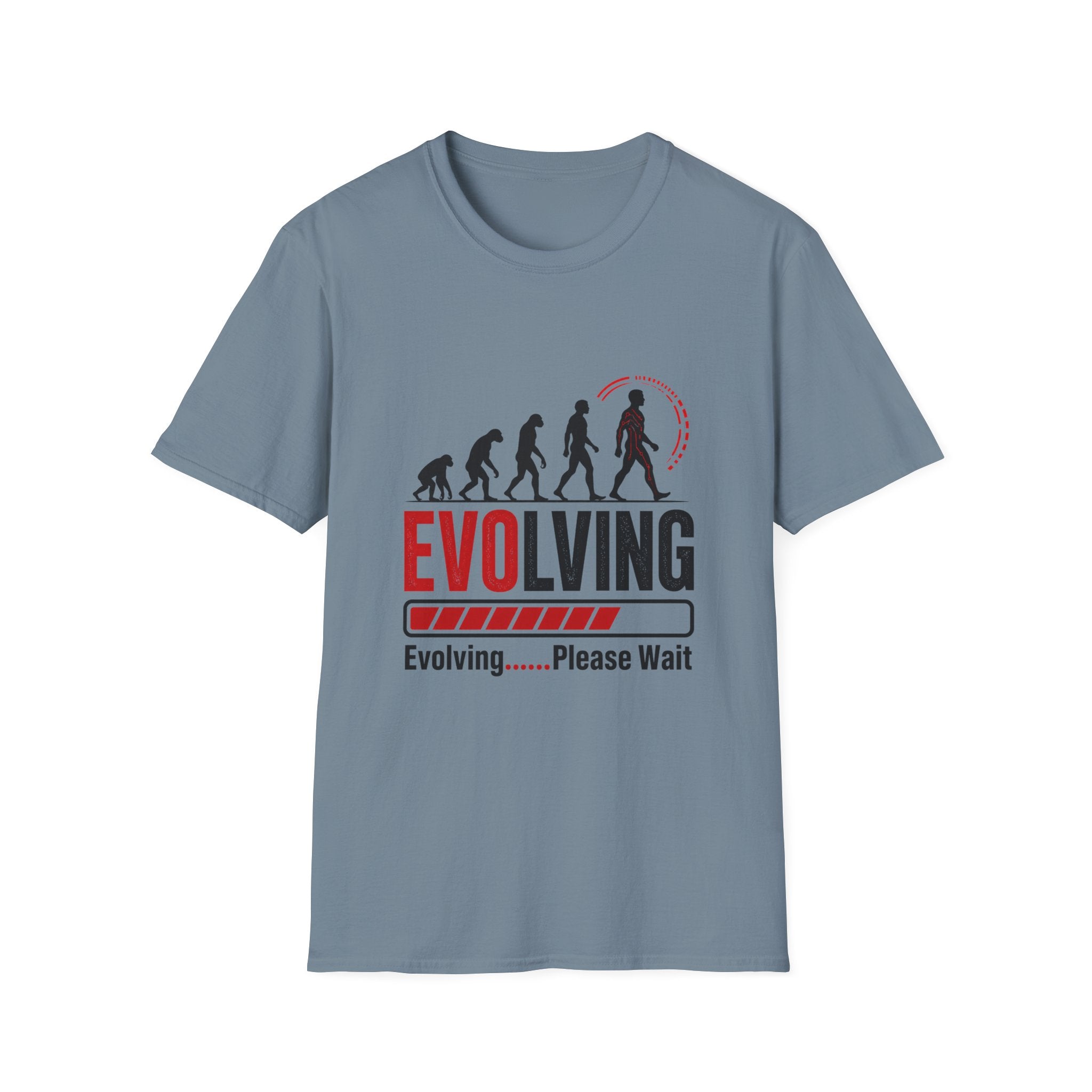 Evolving Please Wait Unisex Softstyle T-Shirt