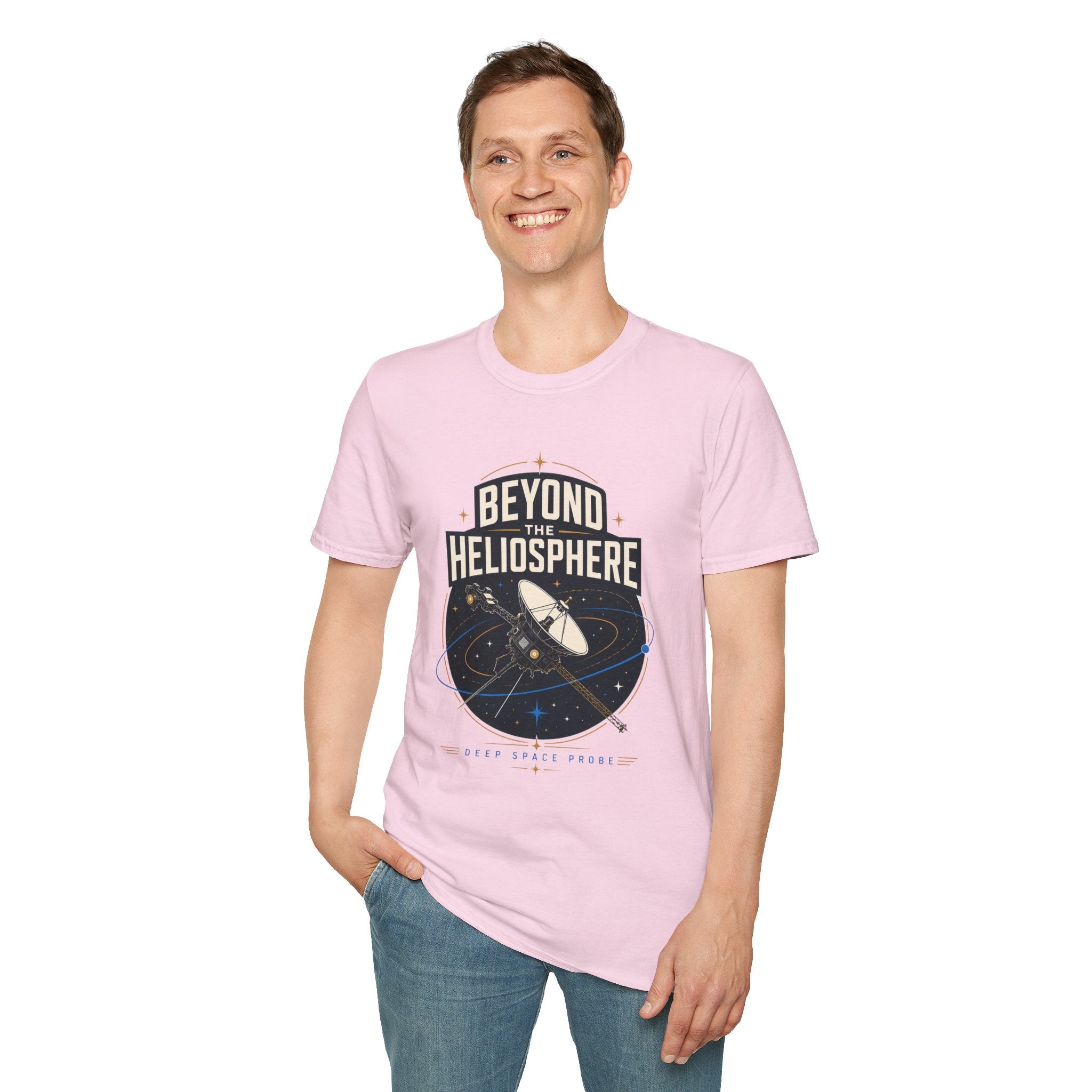Beyond the Heliosphere T-Shirt — Space Exploration Graphic Tee