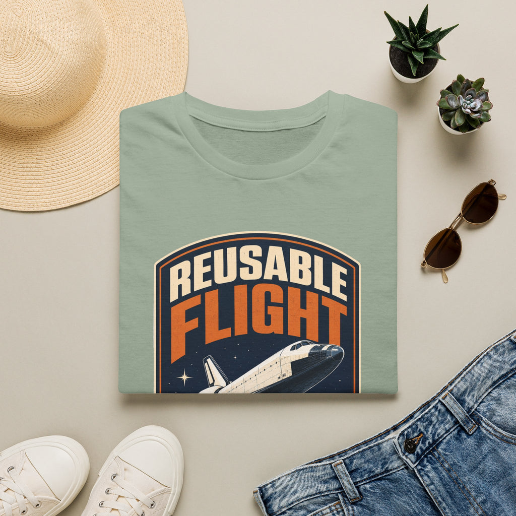 Reusable Flight T-Shirt — Space Shuttle Retro Graphic Tee