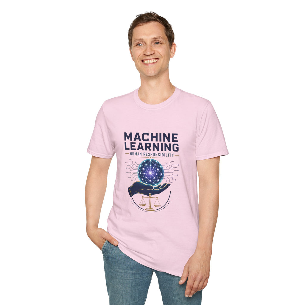 Machine Learning T-Shirt — "Human Responsibility" Tech Graphic Tee