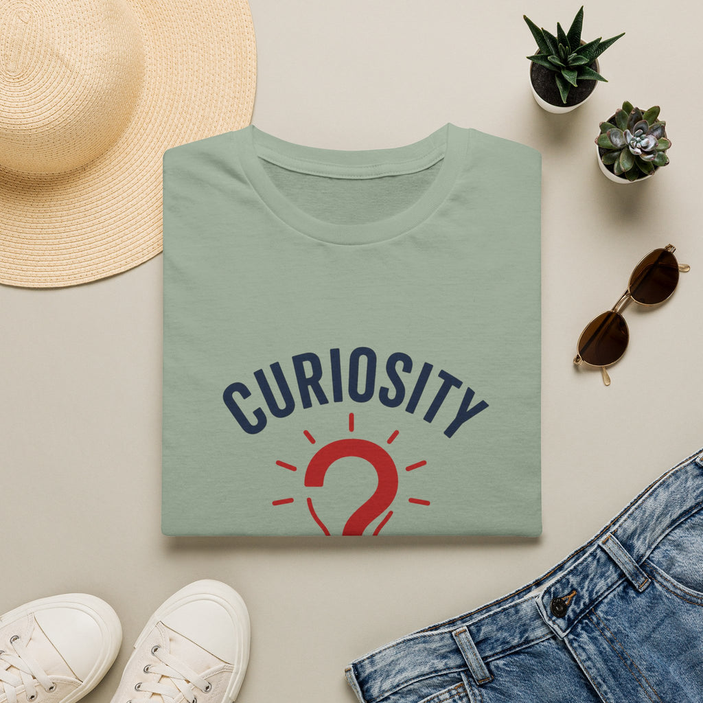 Curiosity Over Certainty T-Shirt — Inspirational Question Mark Graphic Tee