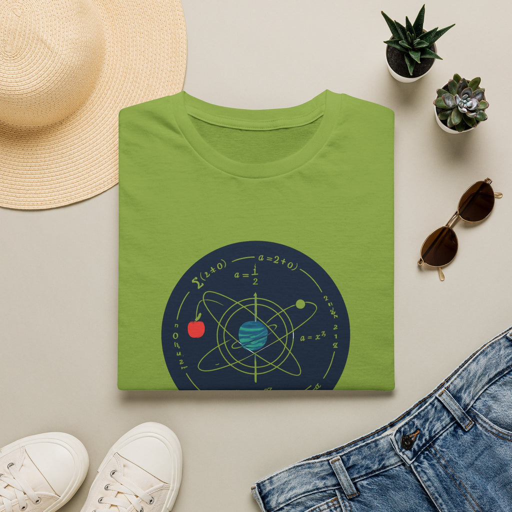 Science Atom Graphic T-Shirt — "Reality Needs No Myth" Tee