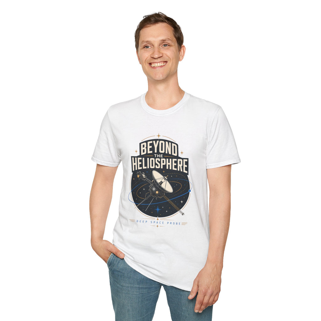 Beyond the Heliosphere T-Shirt — Space Exploration Graphic Tee