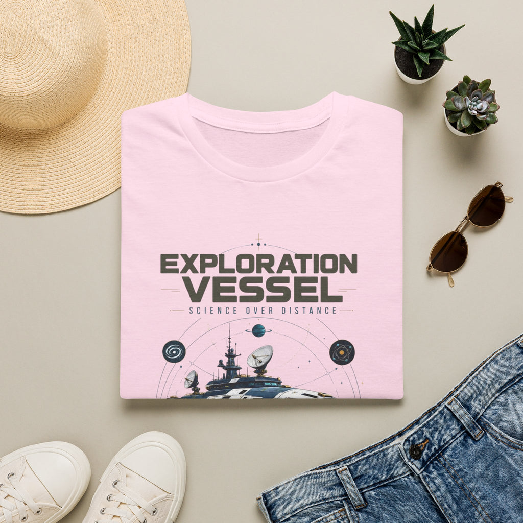 Exploration Vessel T-Shirt — Science Over Distance Space Graphic Tee