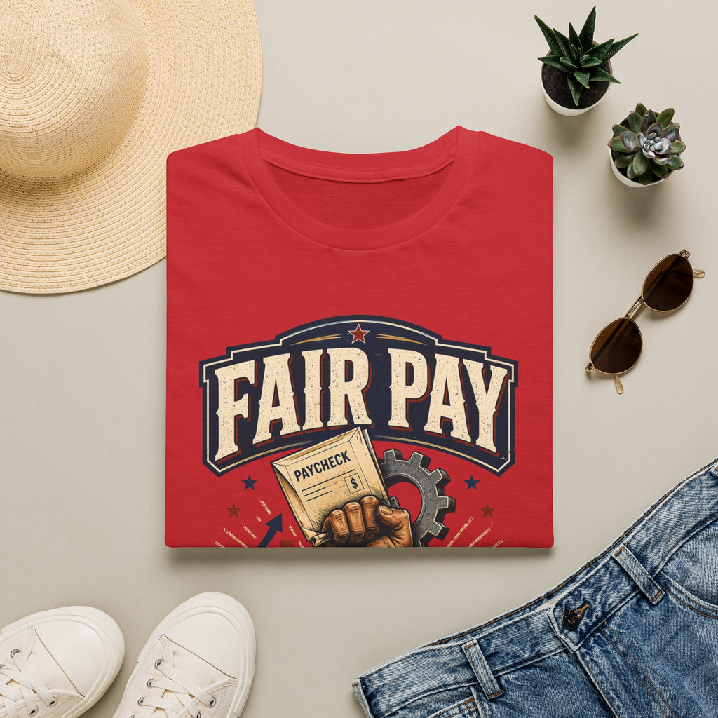 Fair Pay T-Shirt — "Fair Pay Was Never a Gift" Labor Rights Graphic Tee