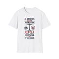 T-Shirt — “A Country Serves Its People” Patriotic Political Statement Tee
