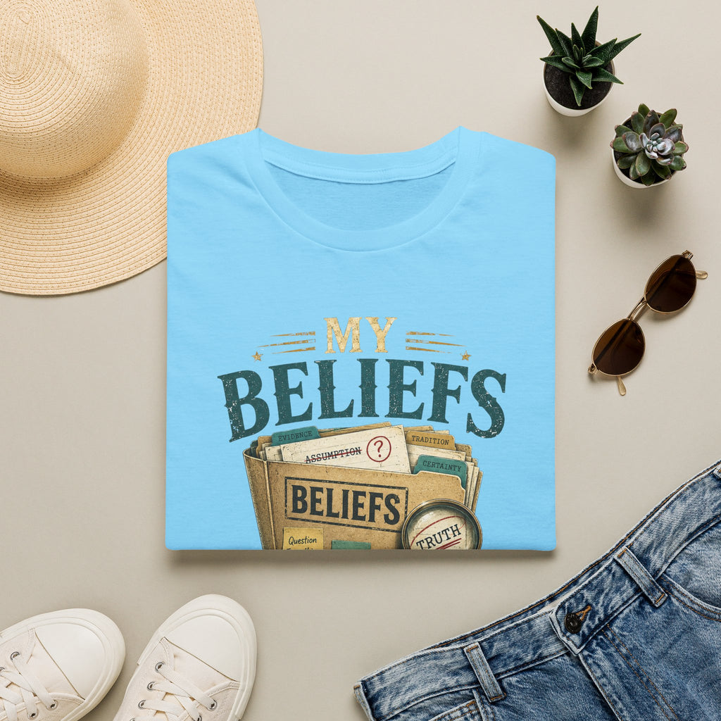 "My Beliefs Are Currently Under Review" Graphic Tee