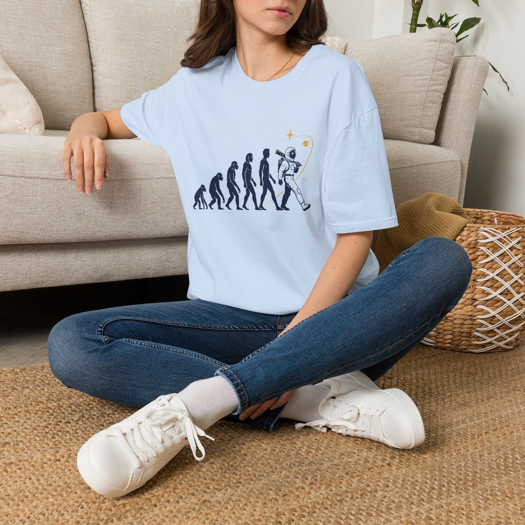 Evolution to Astronaut T-Shirt — Funny Space Exploration Tee