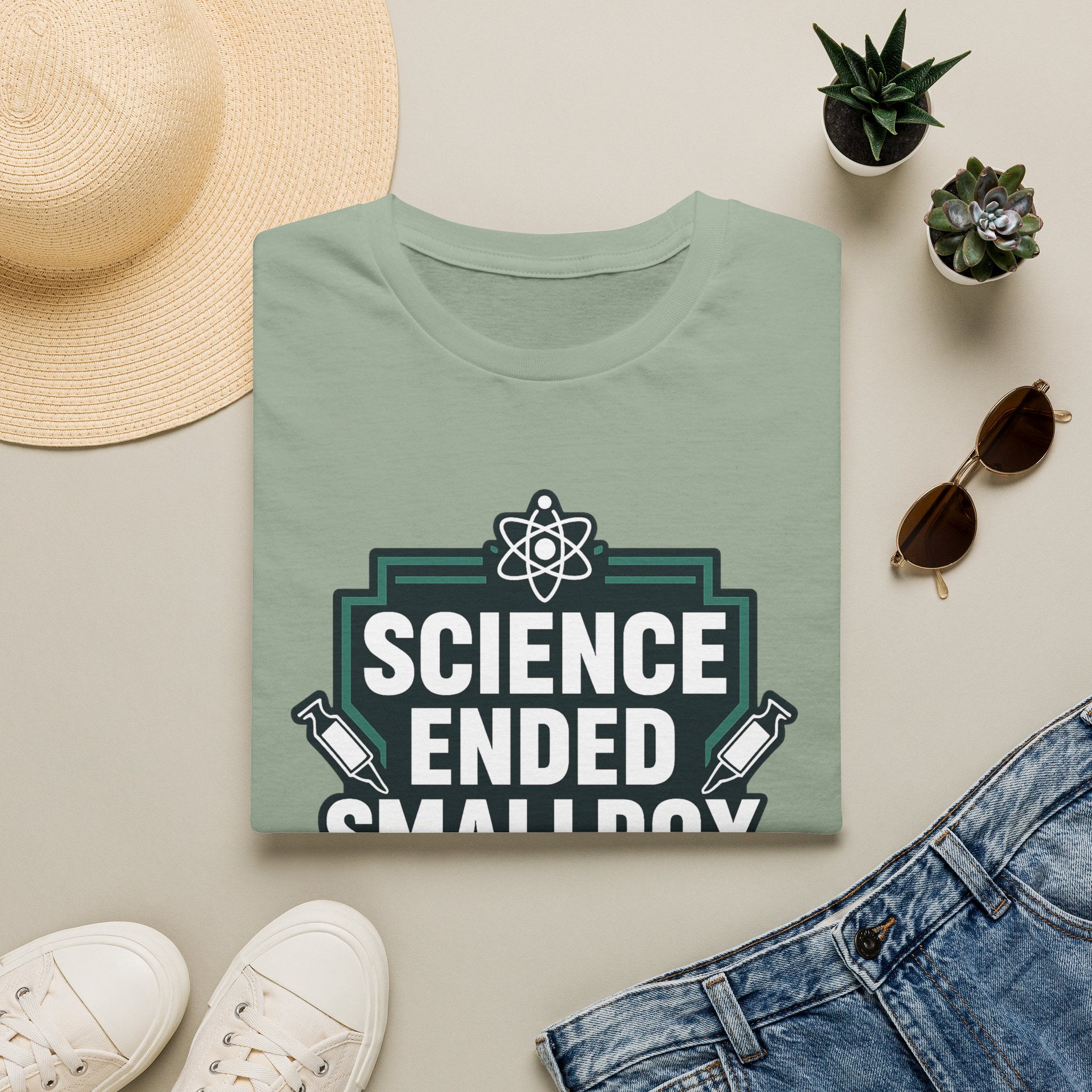 Science Ended Smallpox T-Shirt — Retro Science Graphic Tee