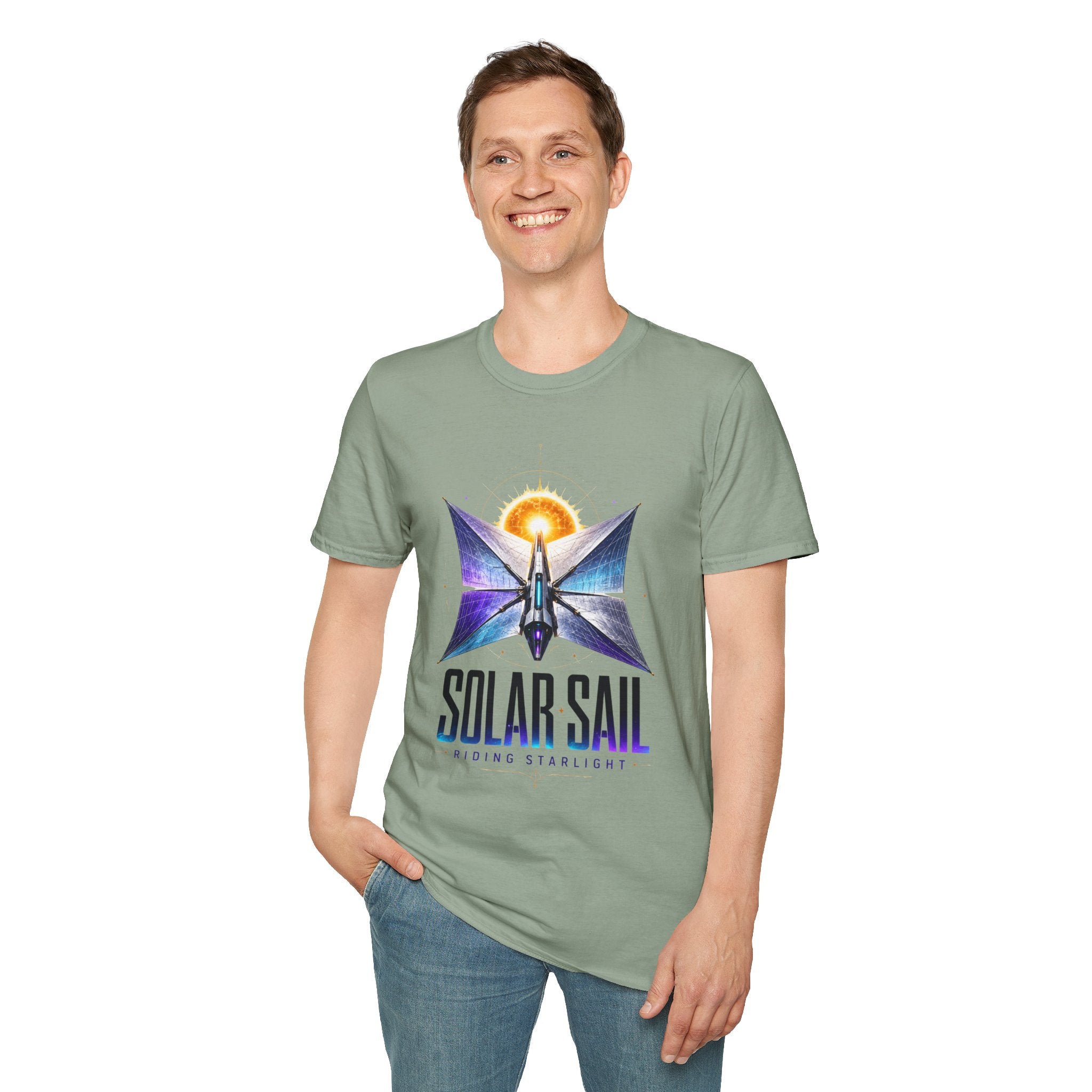 Solar Sail T‑Shirt — Spacecraft Butterfly Graphic ("Solar Sail")
