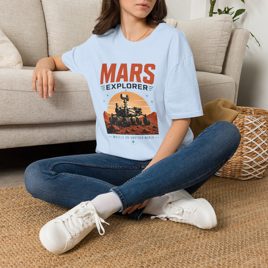 Mars Explorer T-Shirt — Retro Space Rover Graphic Tee