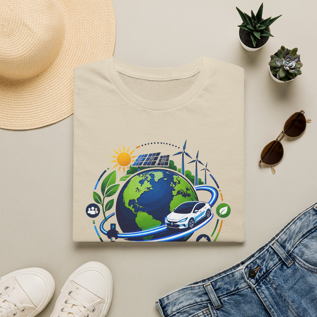 Earth Runs Better Electric Eco-Friendly EV Graphic Tee