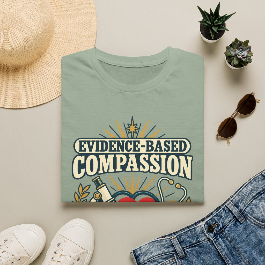 Evidence-Based Compassion Nurse T-Shirt — Healthcare Hero Medical Tee