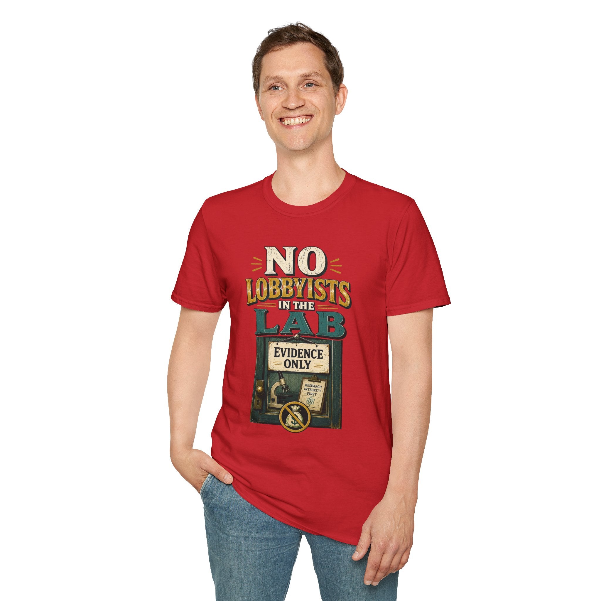 "No Lobbyists in the Lab" Vintage Science Tee