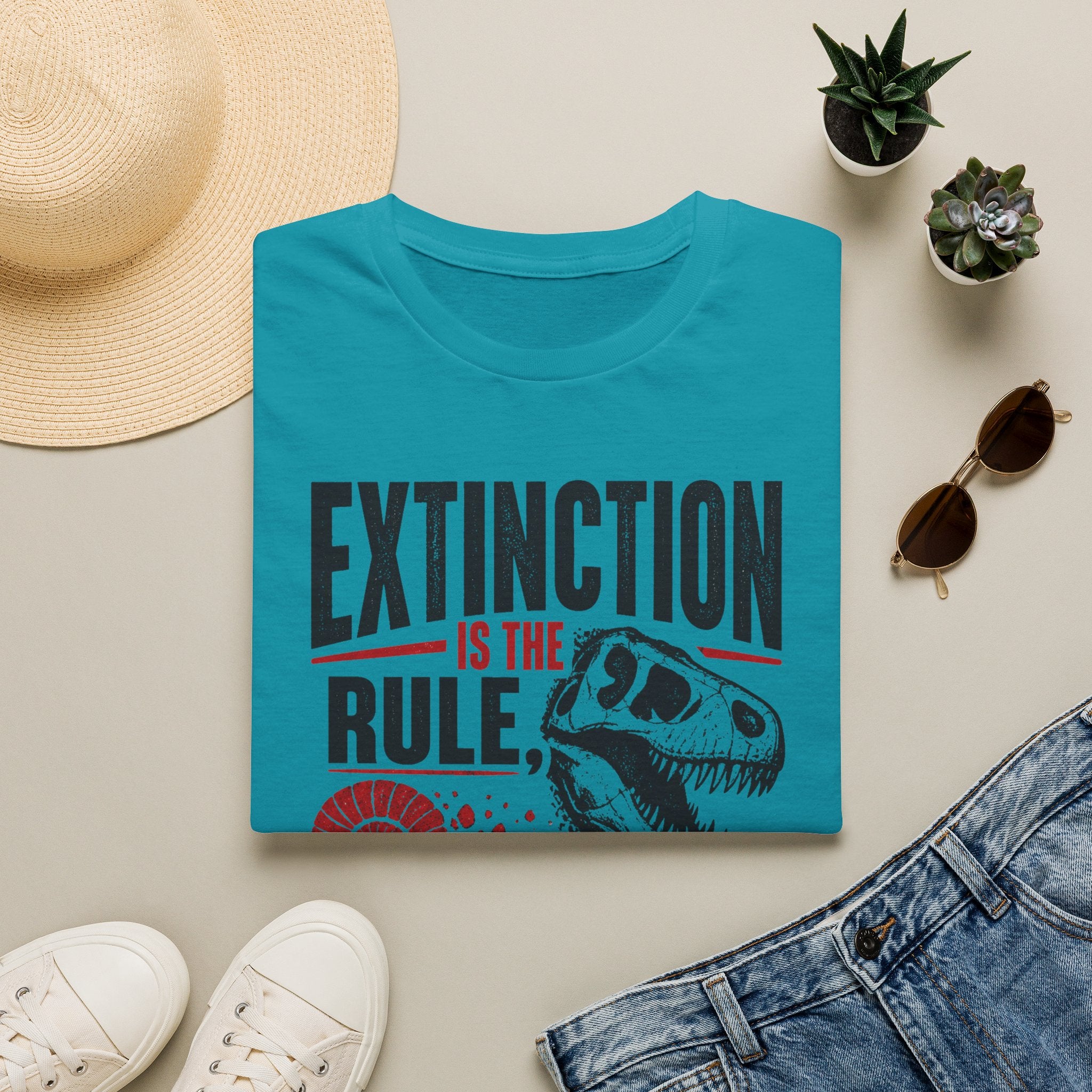 Extinction Is the Rule — Dinosaur Graphic T-Shirt
