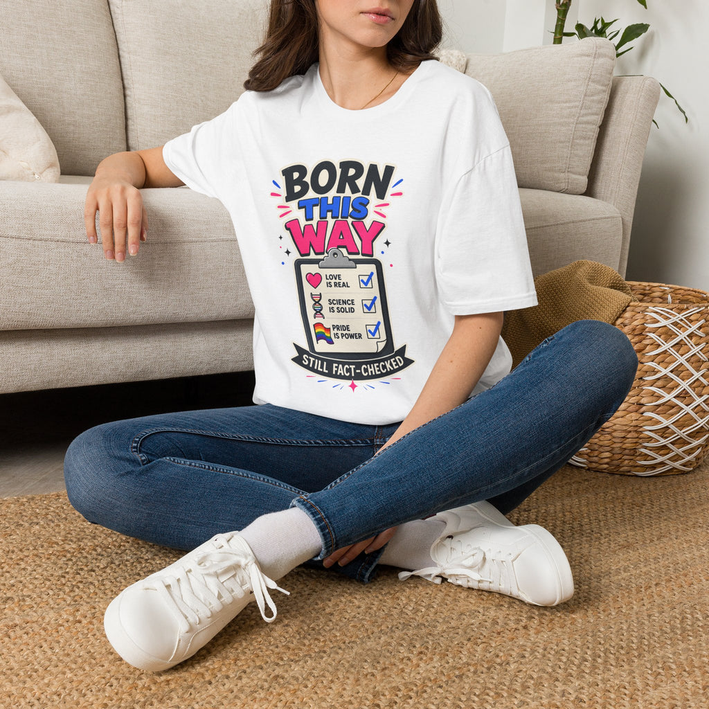 Born This Way T-Shirt — Pride LGBTQ+ Checklist Graphic Tee