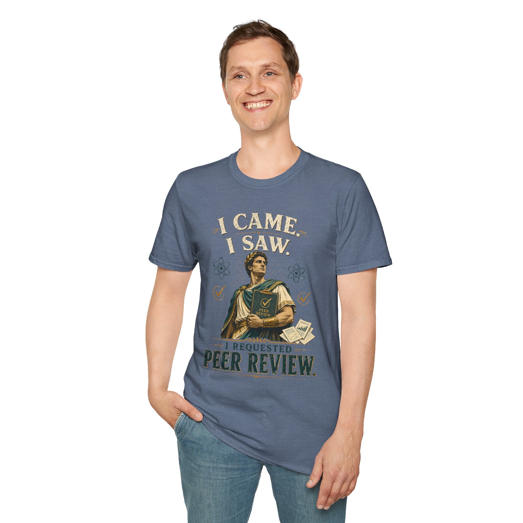 I Came, I Saw, I Requested Peer Review T-Shirt — Funny Scientist / Researcher Gift