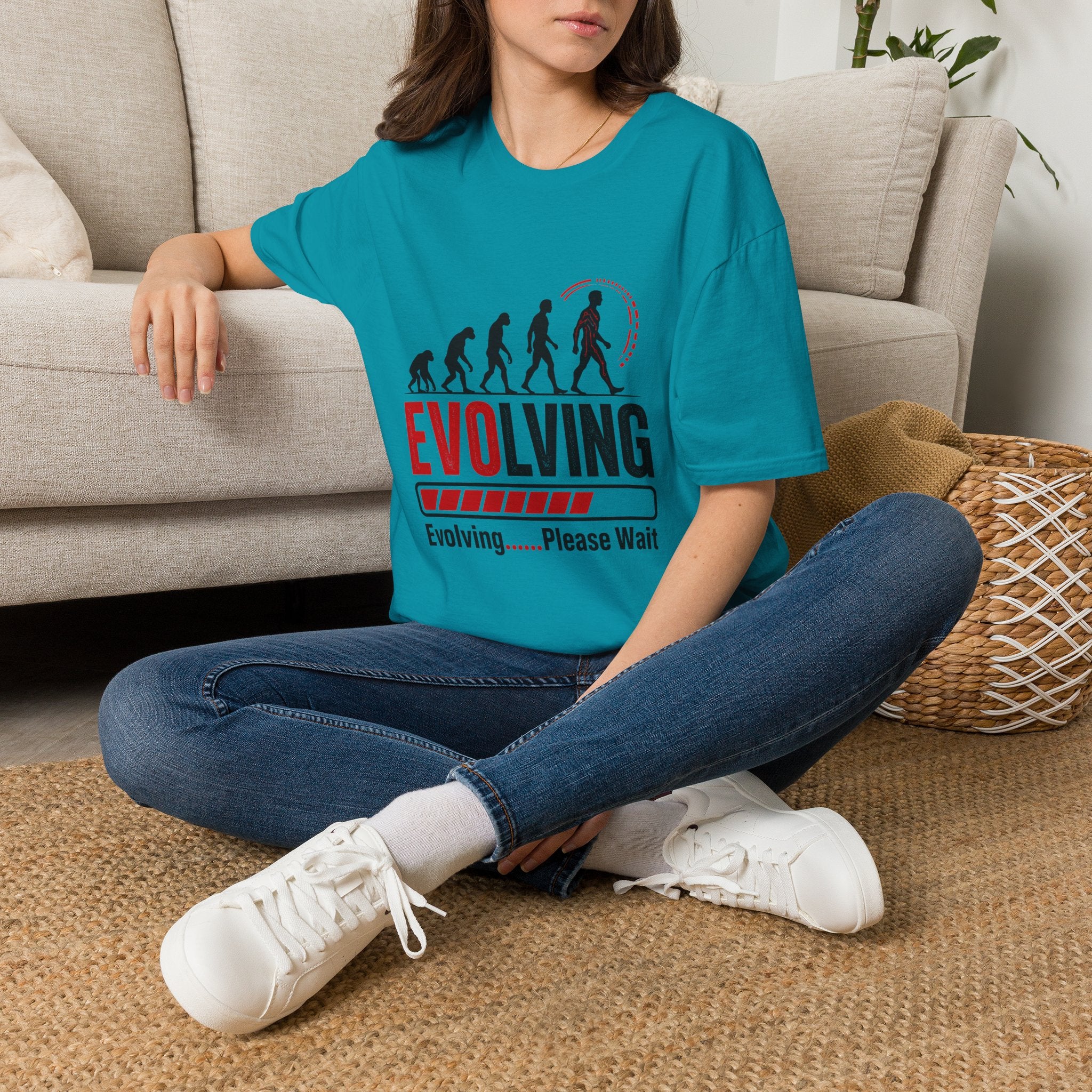 Evolving Please Wait T-Shirt — Evolution Graphic Tee