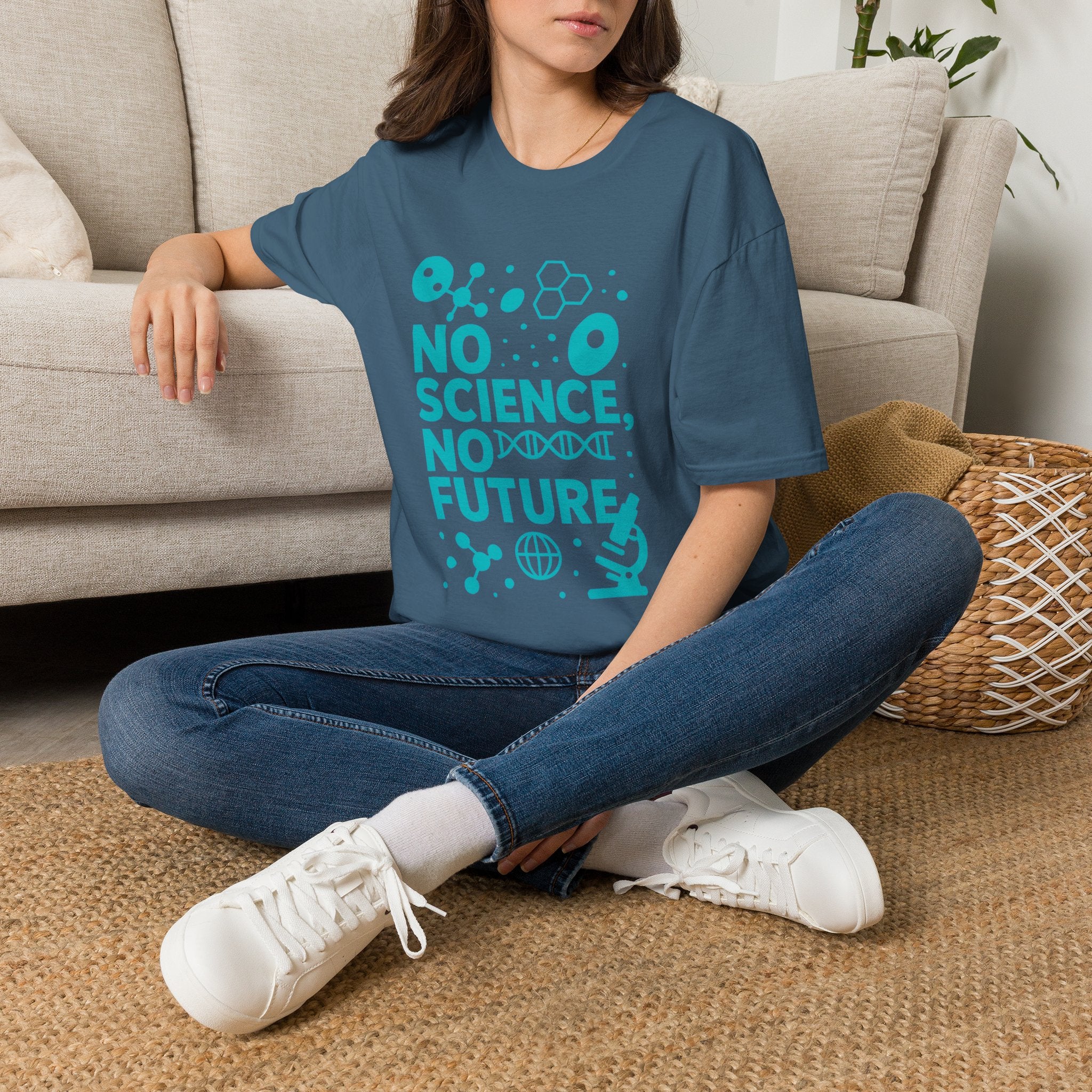 Science Lover T‑Shirt — "No Science, No Future" Graphic Tee