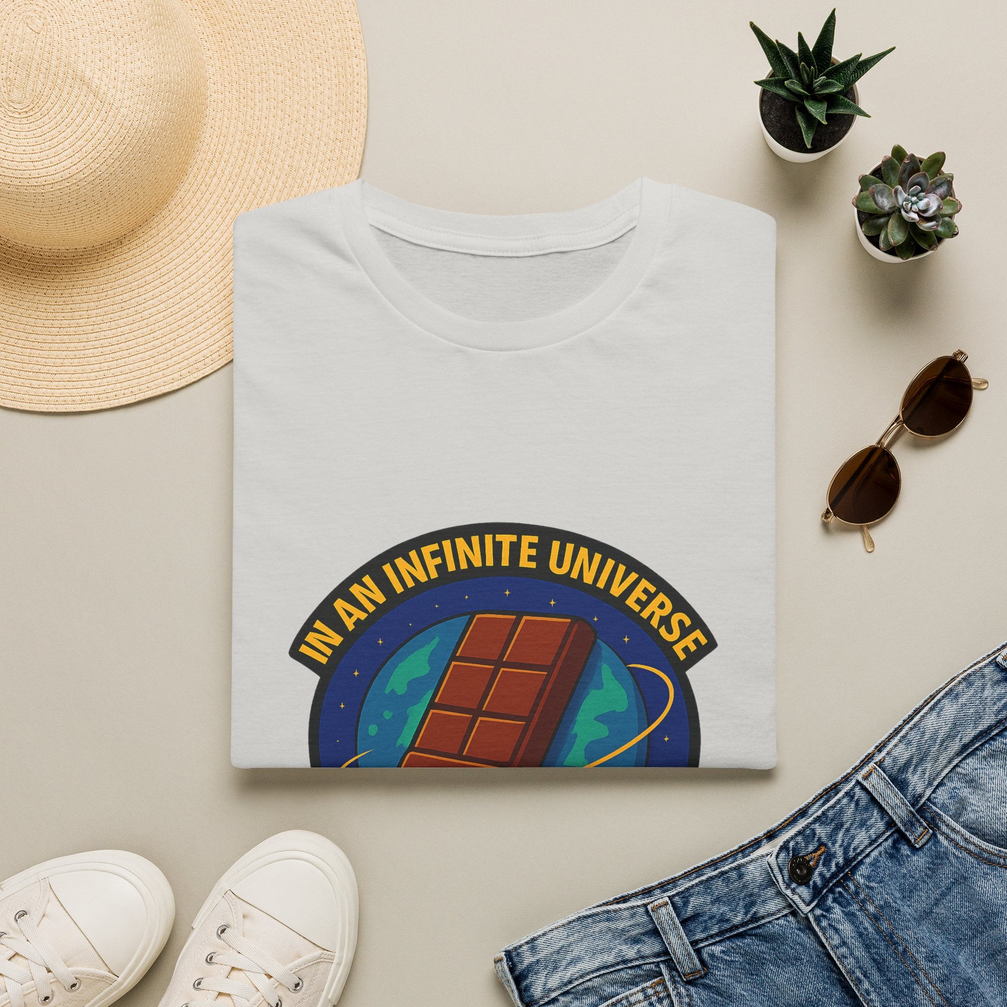 "In an Infinite Universe This Is the Only Planet With Chocolate" Graphic Tee