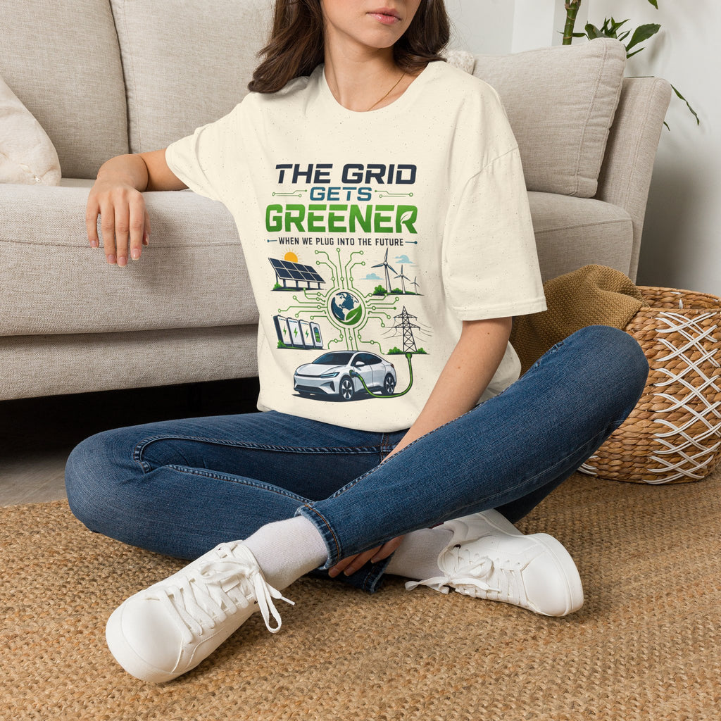 "The Grid Gets Greener" Eco Renewable Energy Tee