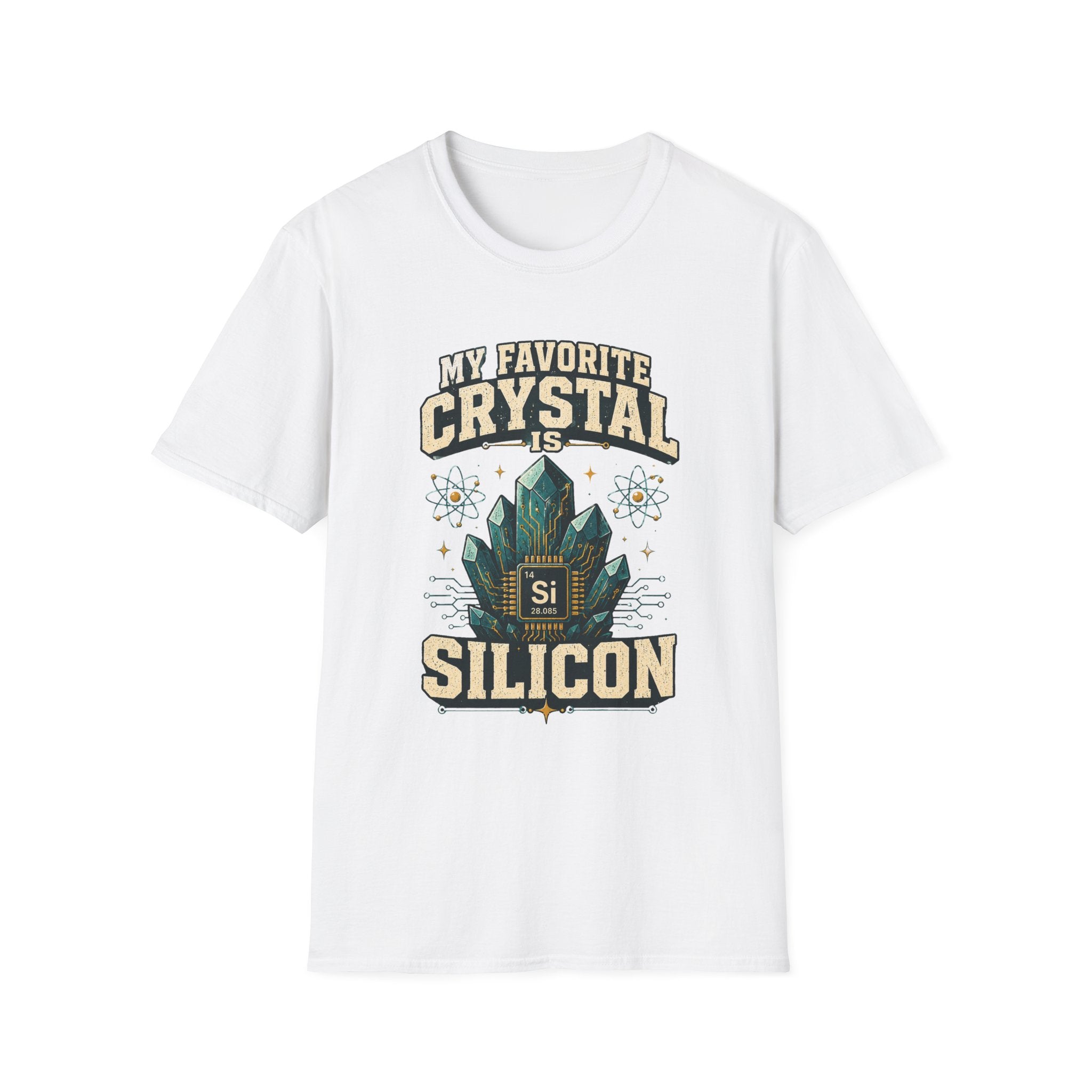 My Favorite Crystal Is Silicon T-Shirt — Science Geek Crystal Tee