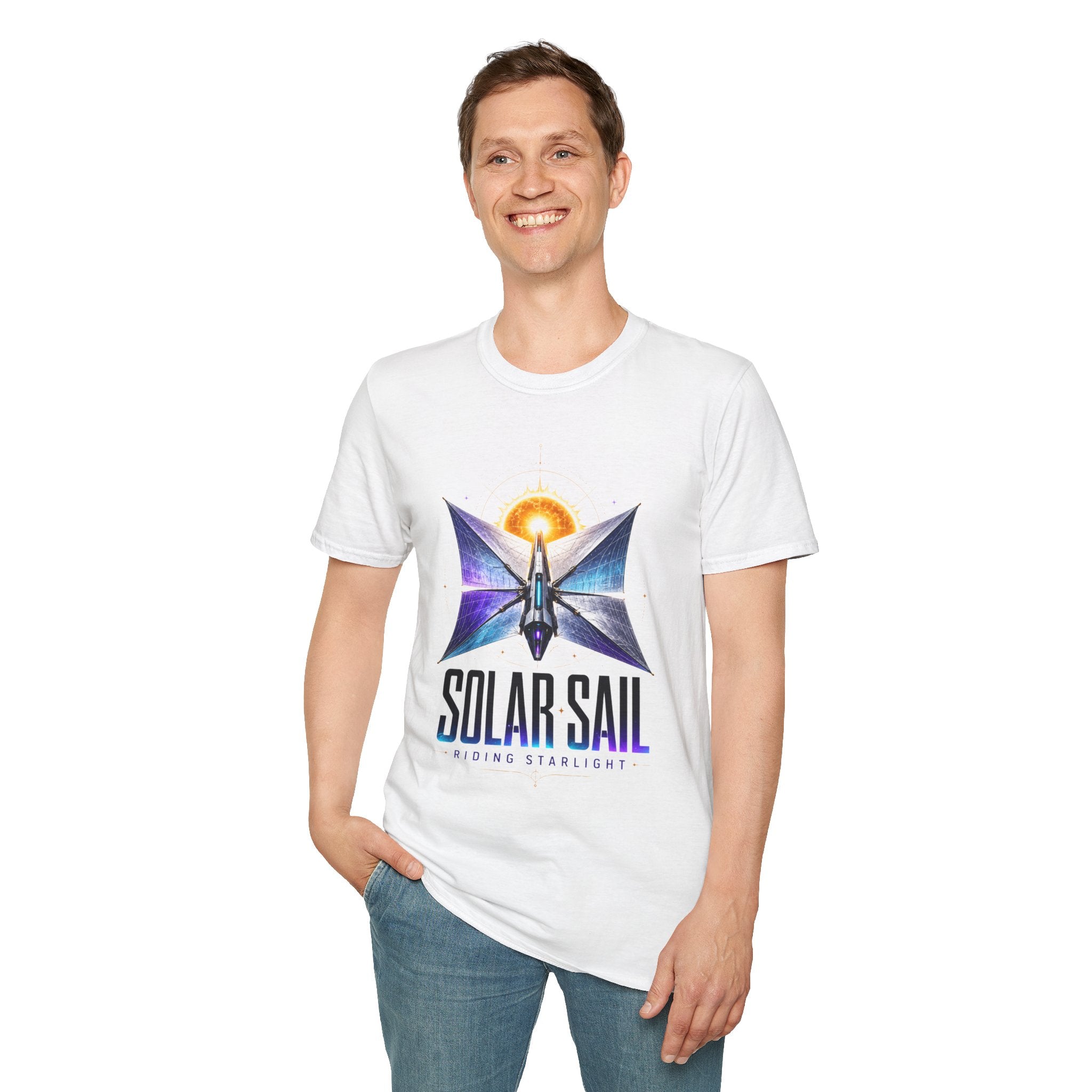 Solar Sail T‑Shirt — Spacecraft Butterfly Graphic ("Solar Sail")