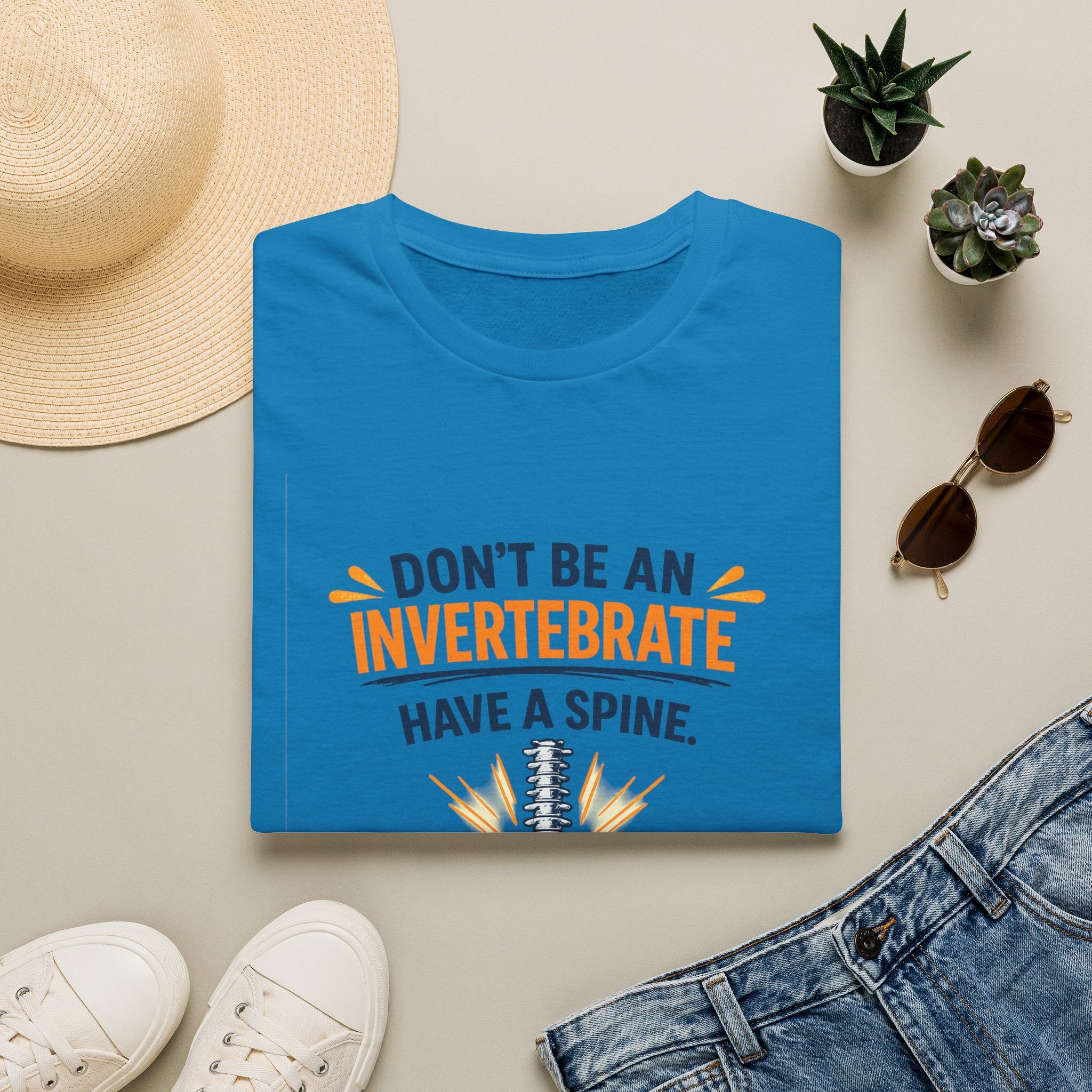"Don't Be an Invertebrate Have a Spine" Graphic Tee