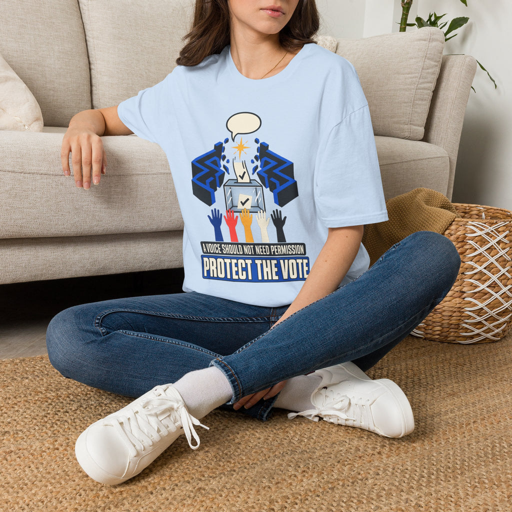 Protect the Vote Graphic T-Shirt — Voter Rights / Civic Engagement Tee