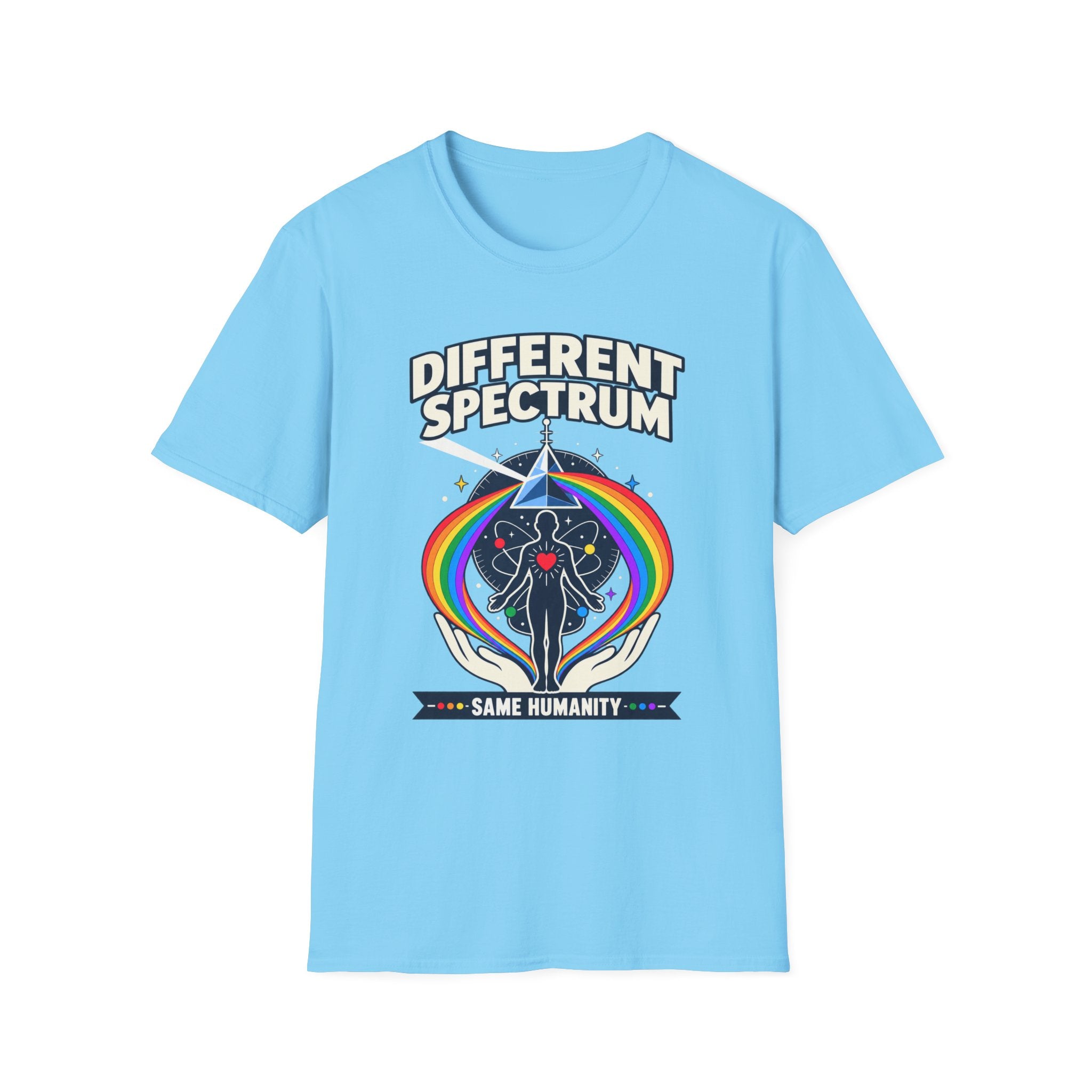 Different Spectrum T‑Shirt — Pride Rainbow Inclusive "Same Humanity" Tee
