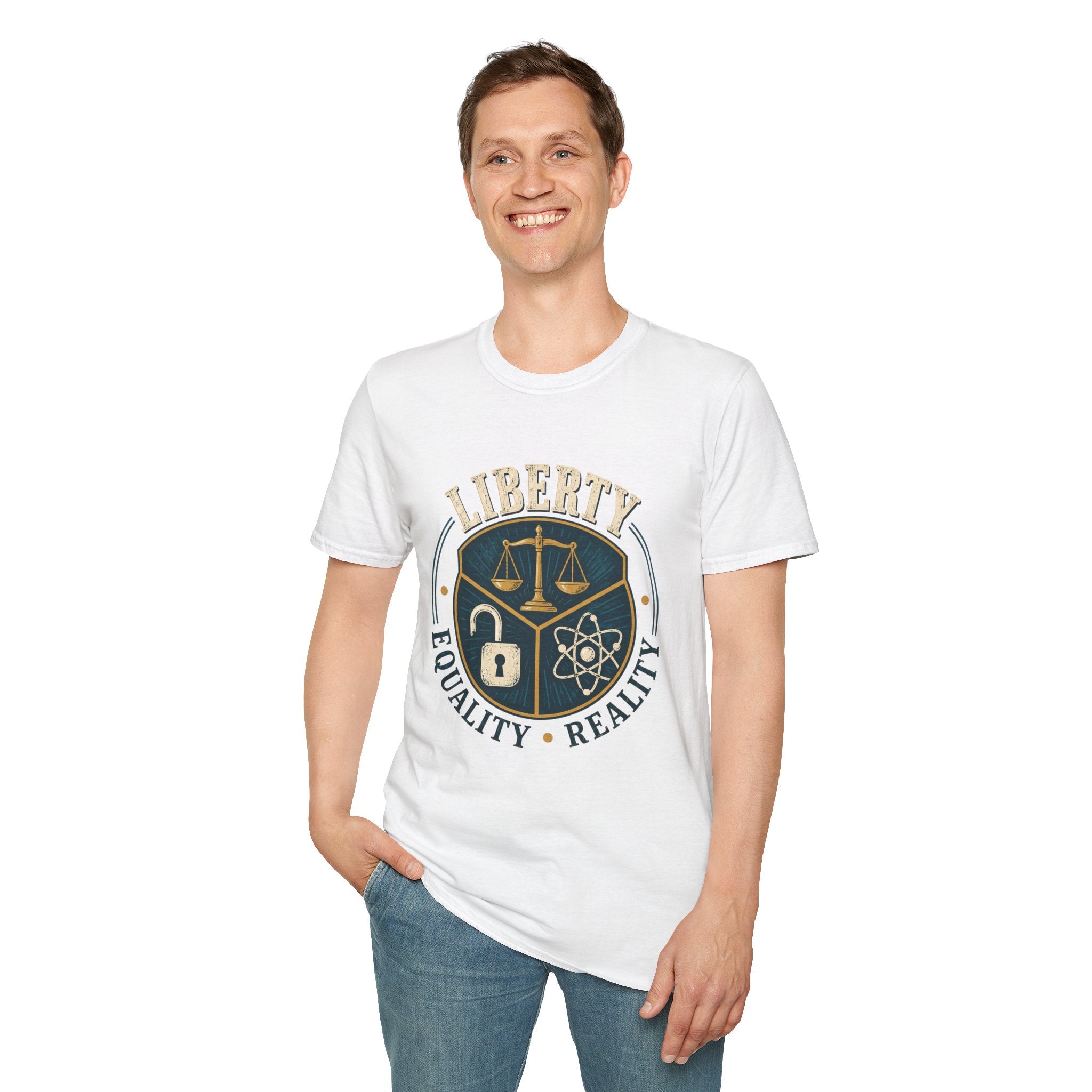 Liberty Scales T-Shirt — Equality • Reality Graphic Tee