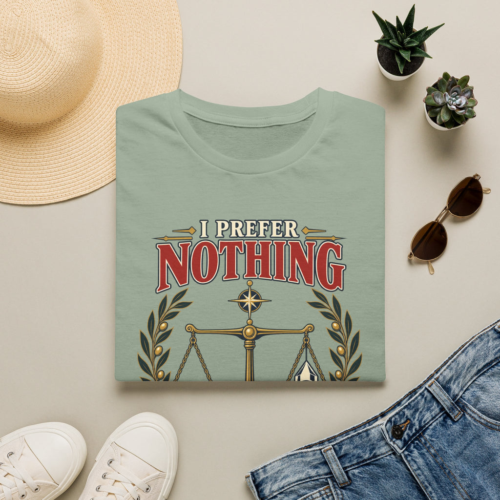 "I Prefer Nothing True" Scales Design (Justice/Legal Humor)