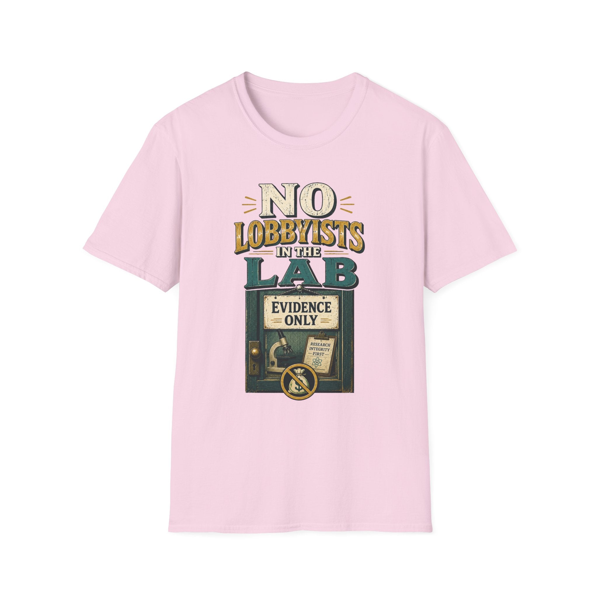 "No Lobbyists in the Lab" Vintage Science Tee