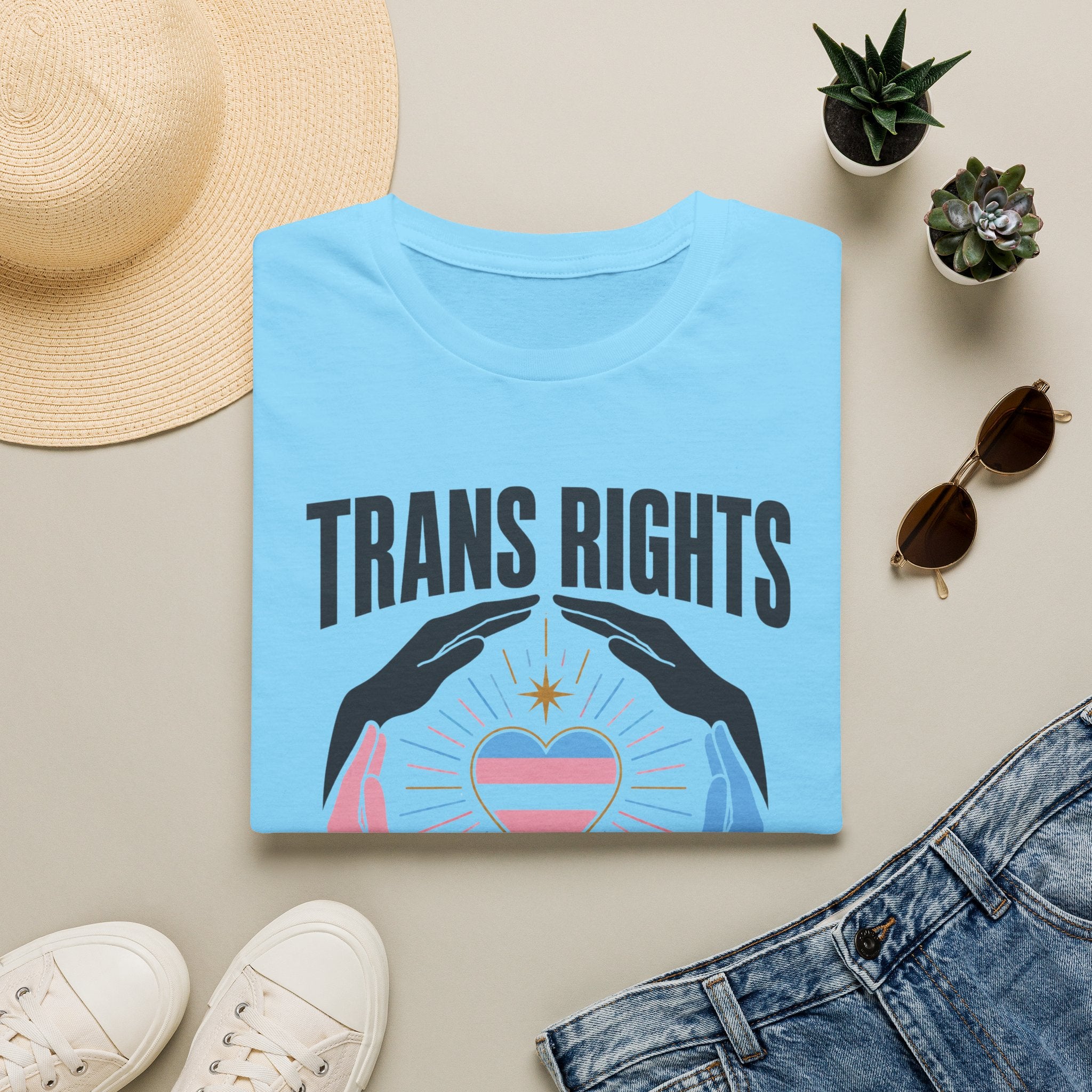 Trans Rights T-Shirt — "Trans Rights Are Human Rights" Pride Tee