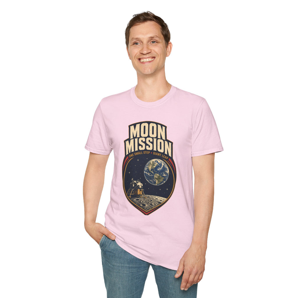 Moon Mission T‑Shirt — Retro Space Exploration Tee (“One Small Step, Giant Leap”)