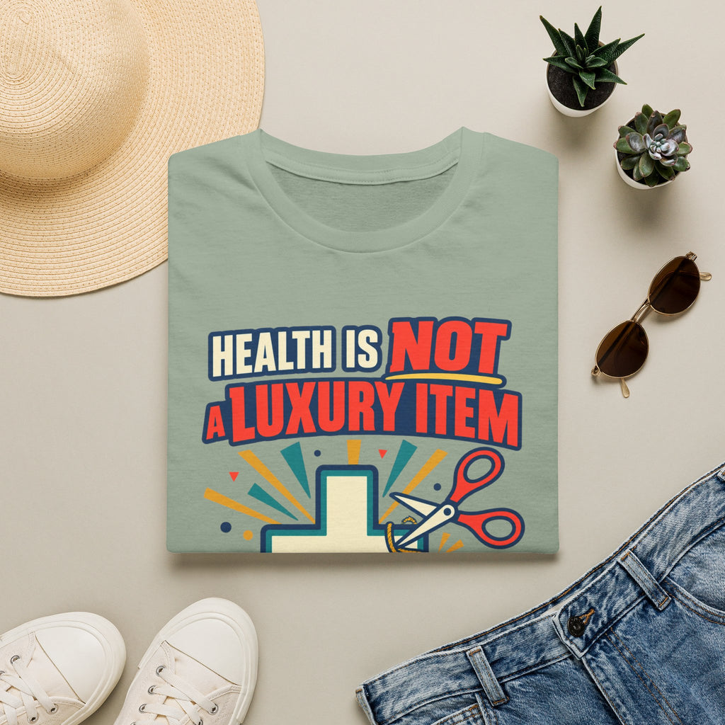 Health Is Not a Luxury Item T-Shirt — Healthcare Rights Graphic Tee