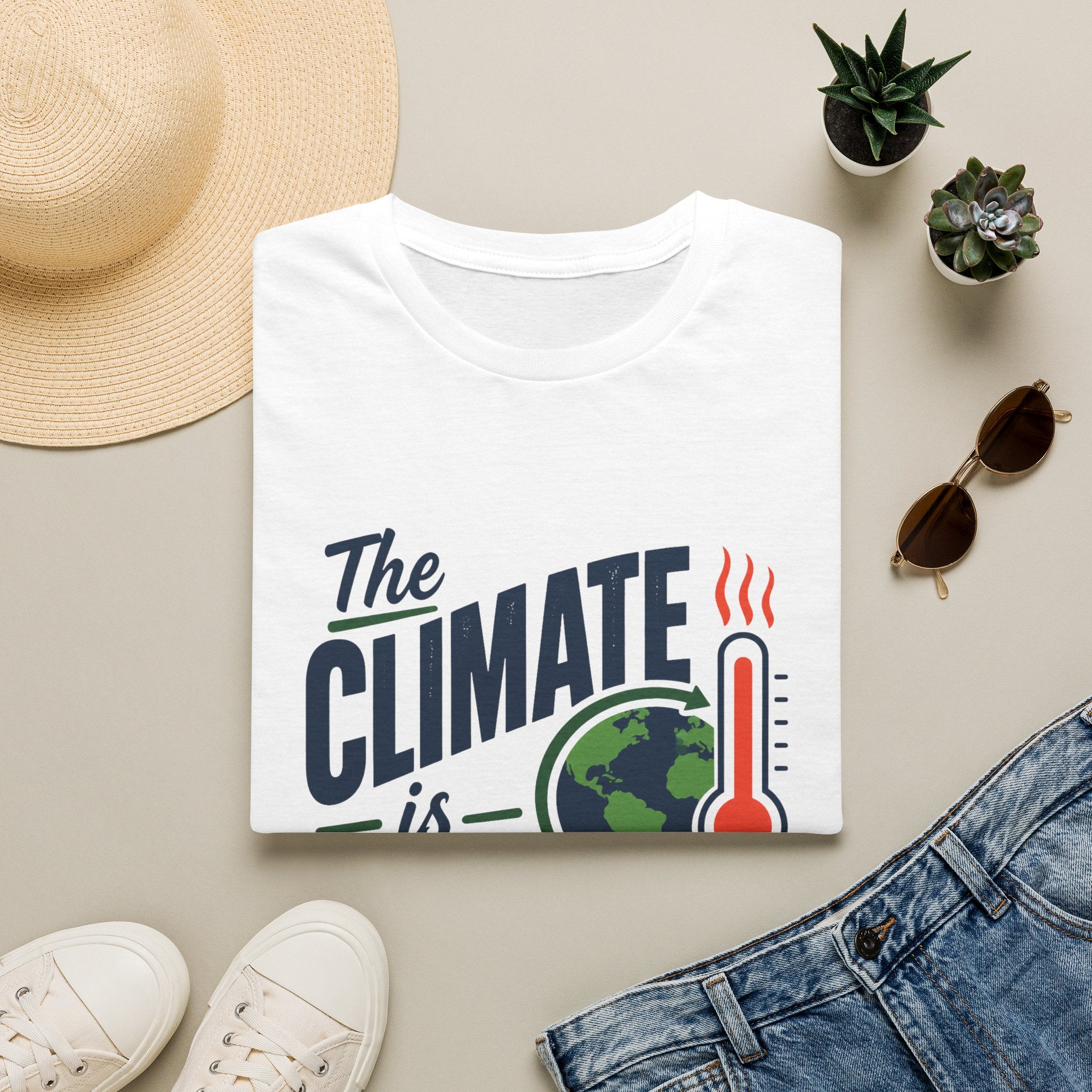 Climate Is Changing T-Shirt — "Why Aren't We" Environmental Awareness Tee