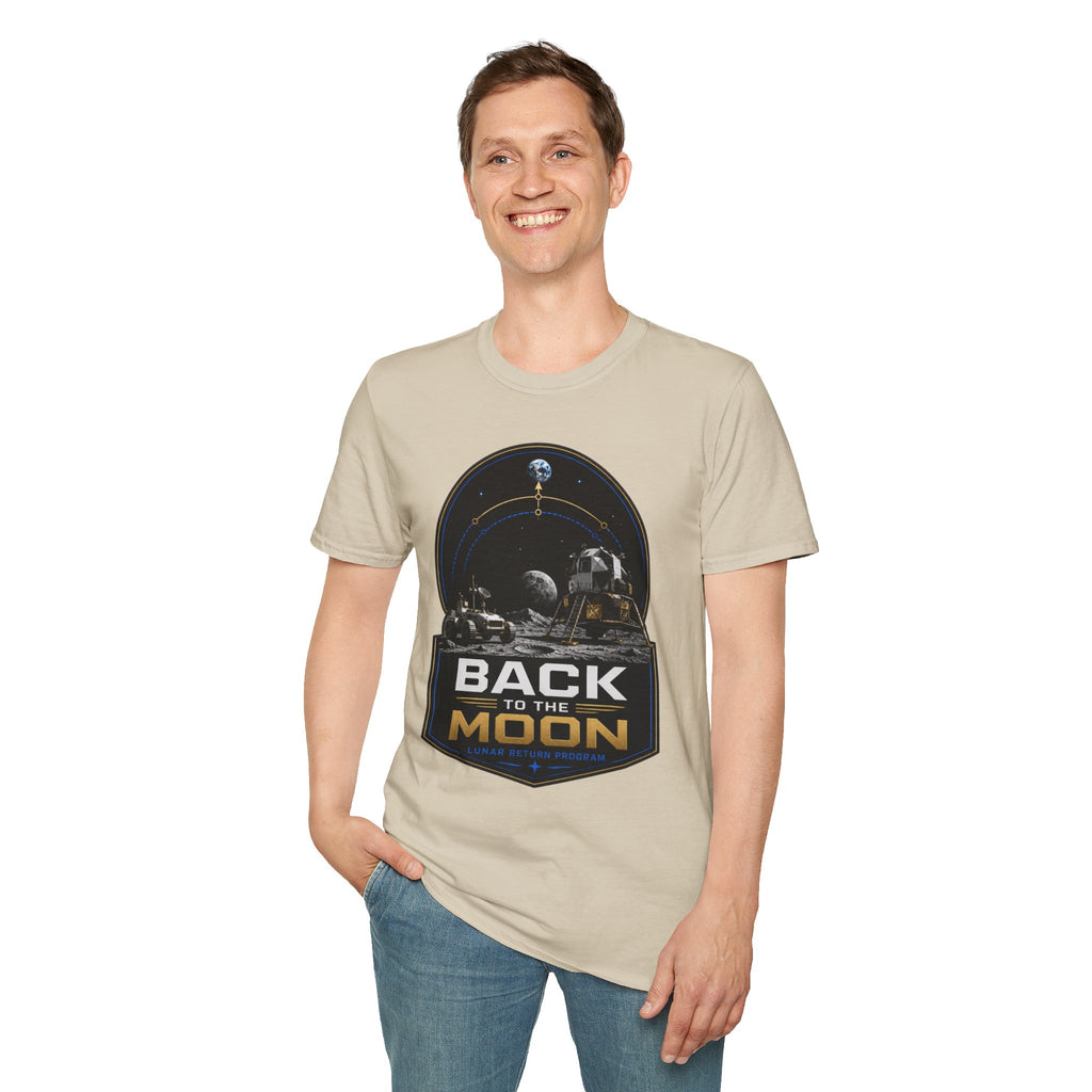 Back to the Moon T-Shirt — Lunar Mission Retro Space Tee