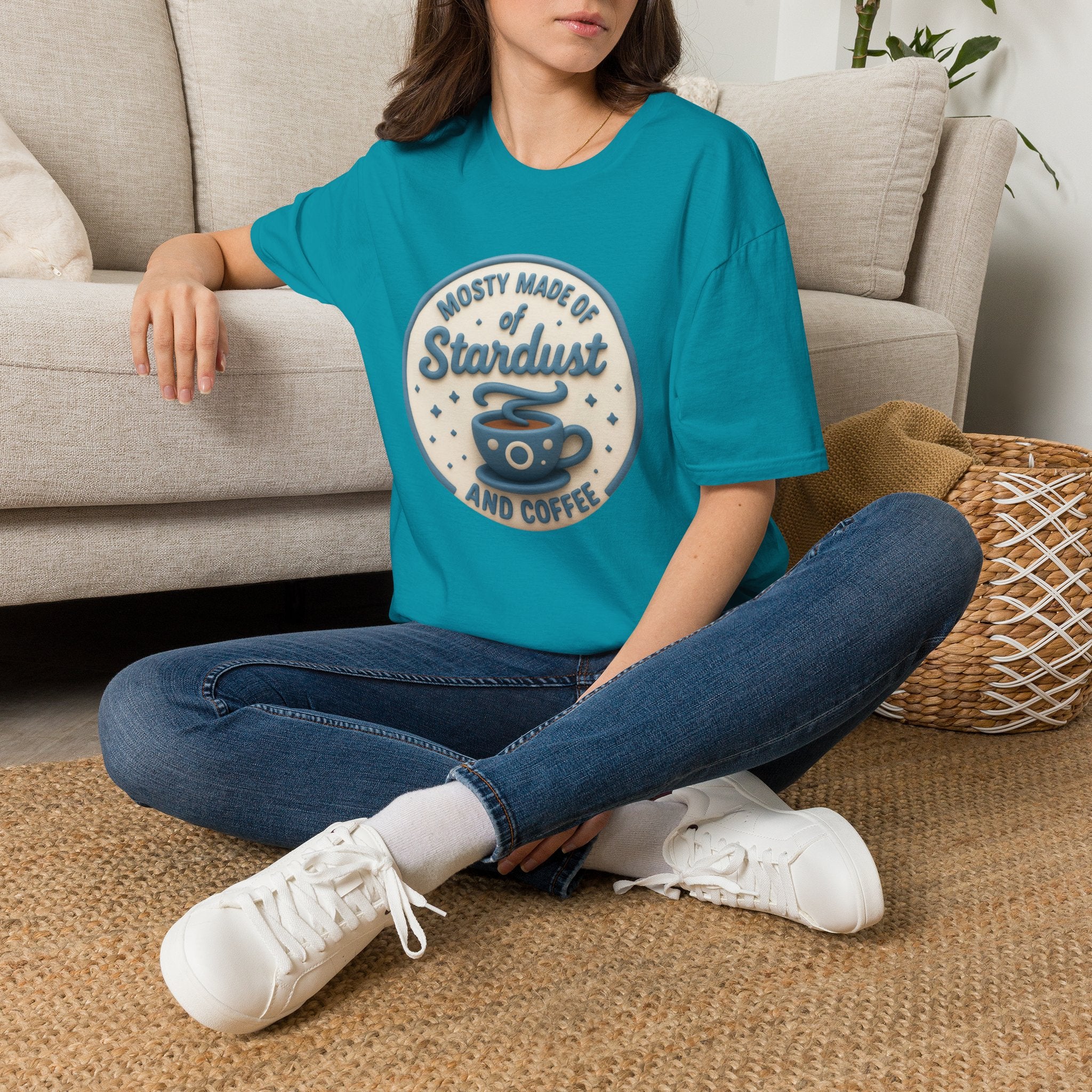 Stardust & Coffee T-Shirt – "Mostly Made of Stardust" Retro Graphic Tee