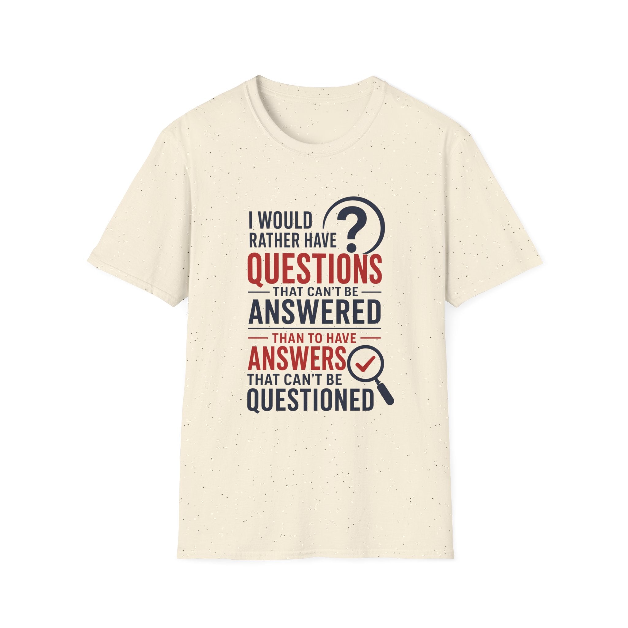 Questions and Answers Unisex Softstyle T-Shirt