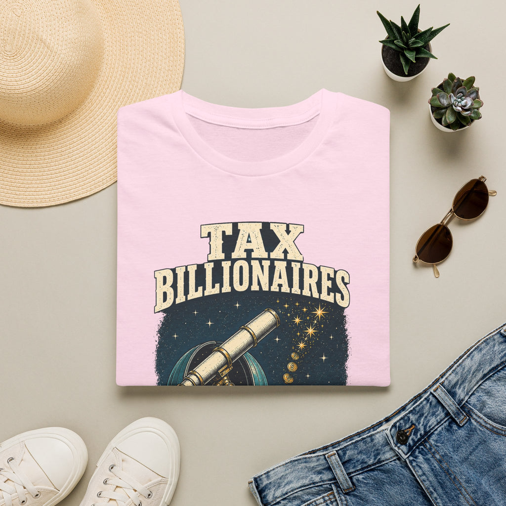 “Tax Billionaires” Telescope Graphic