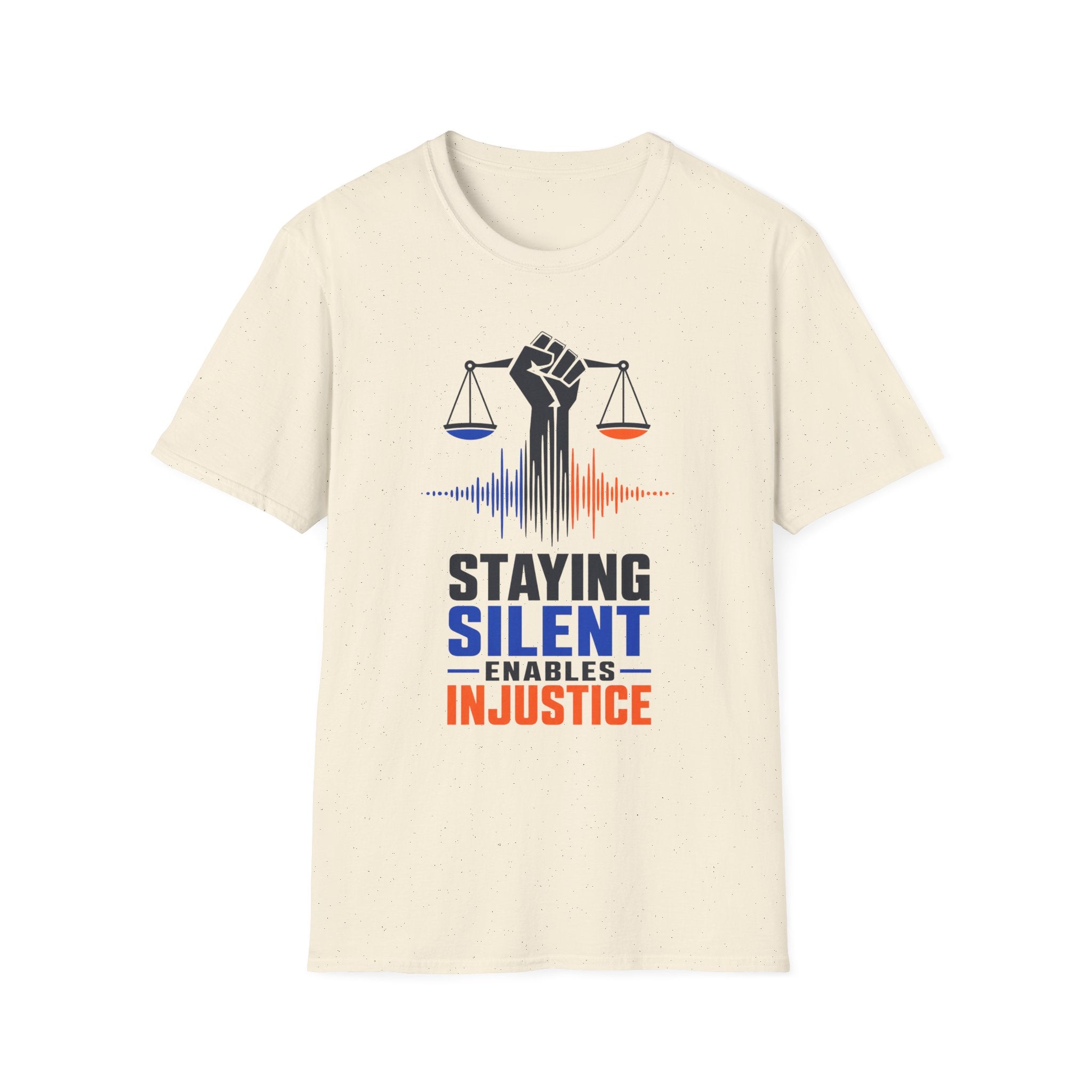 "Staying Silent Enables Injustice" Justice Fist Graphic Tee