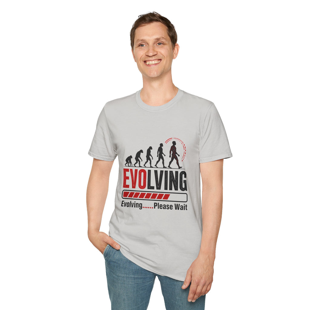 Evolving Please Wait T-Shirt — Evolution Graphic Tee