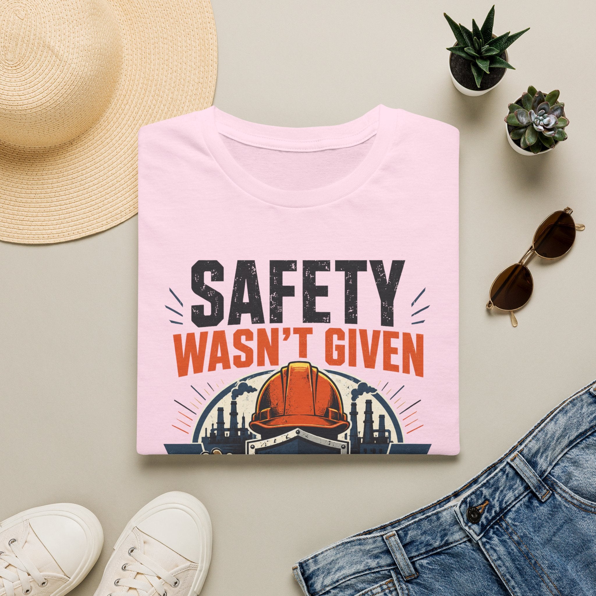 Safety Wasn't Given T-Shirt — Construction & Union Worker Safety Tee