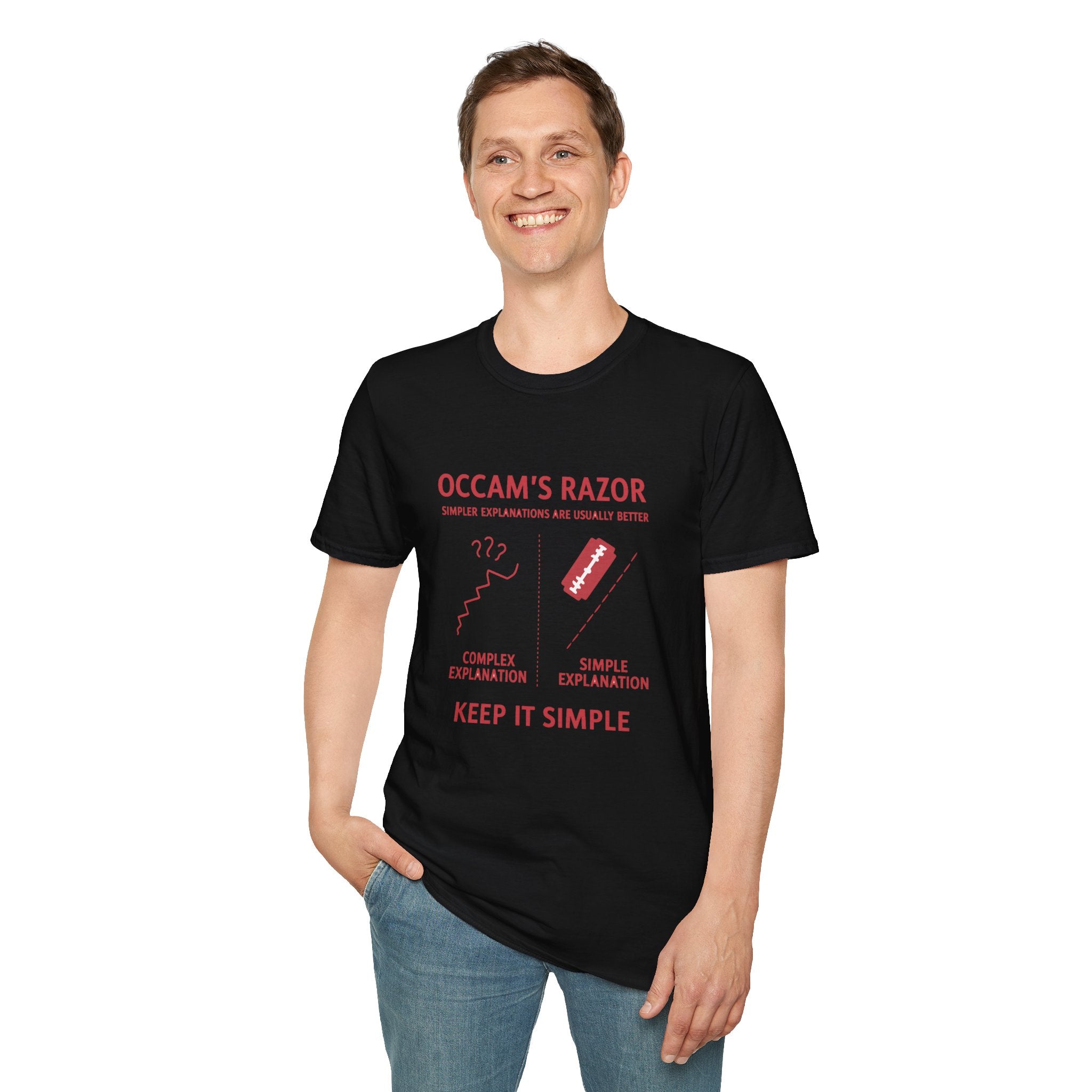 Occam's Razor T-Shirt — Keep It Simple Philosophy Tee