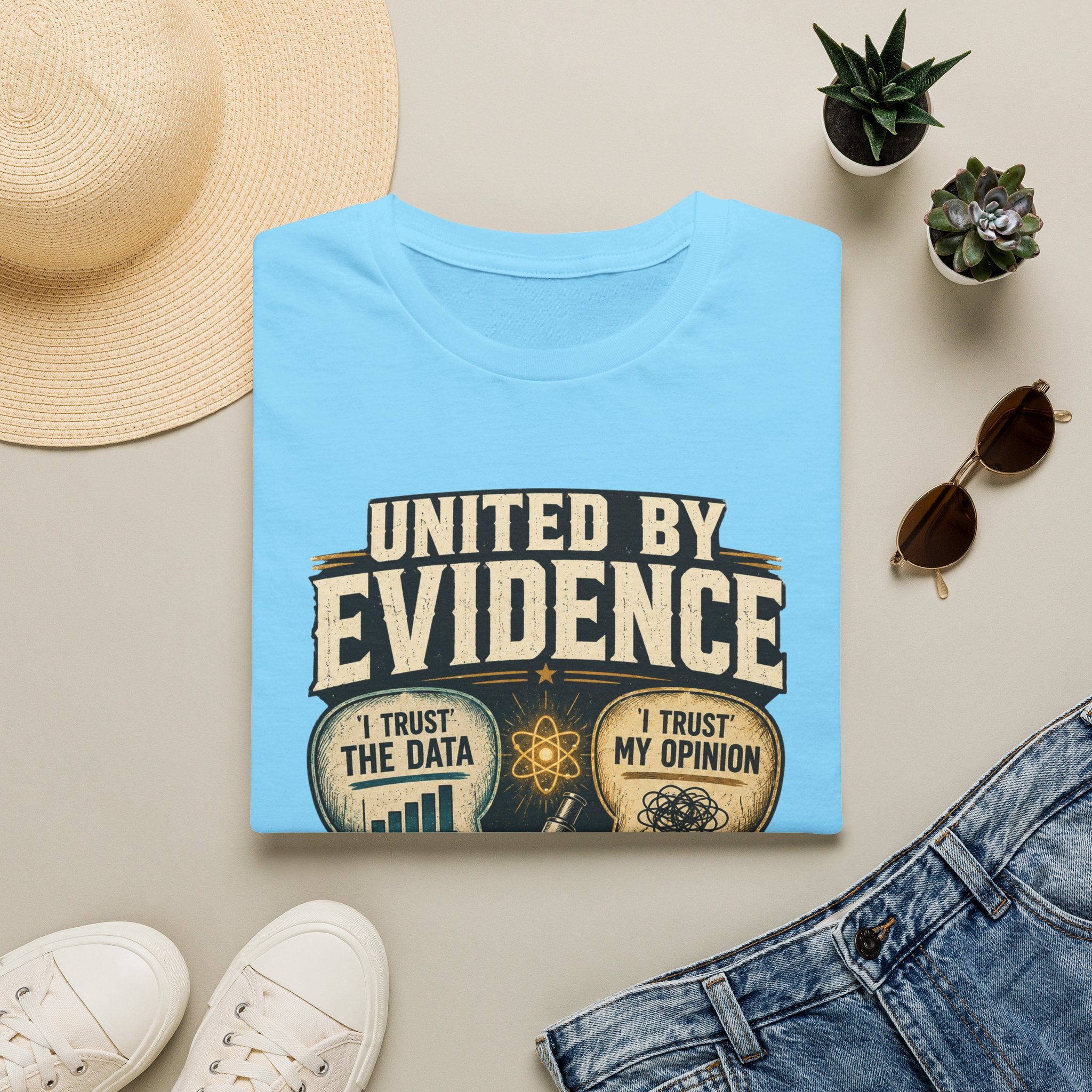 Evidence T-Shirt — "United by Evidence" Science Graphic Tee