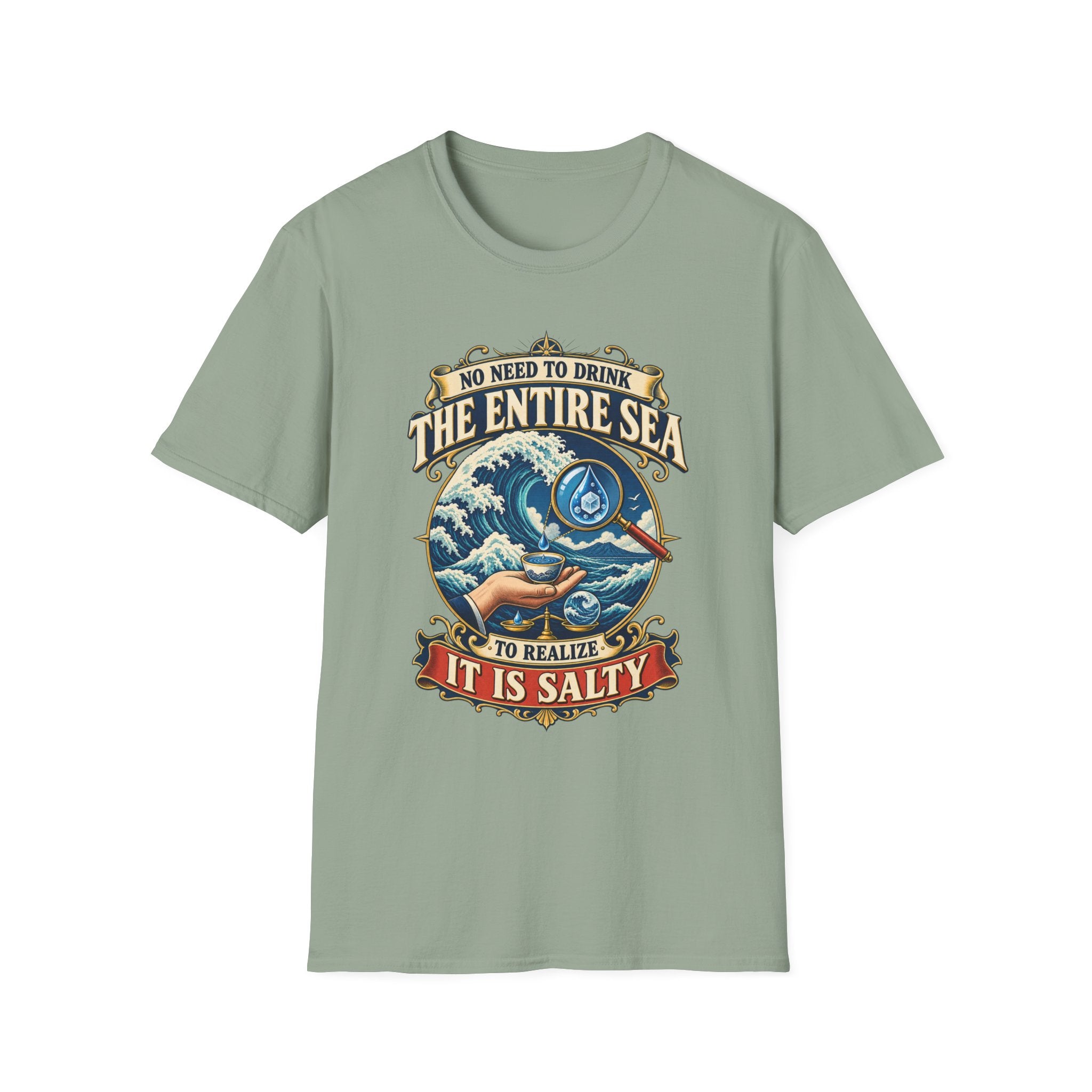 "No Need to Drink the Entire Sea" Salty Ocean Graphic Tee
