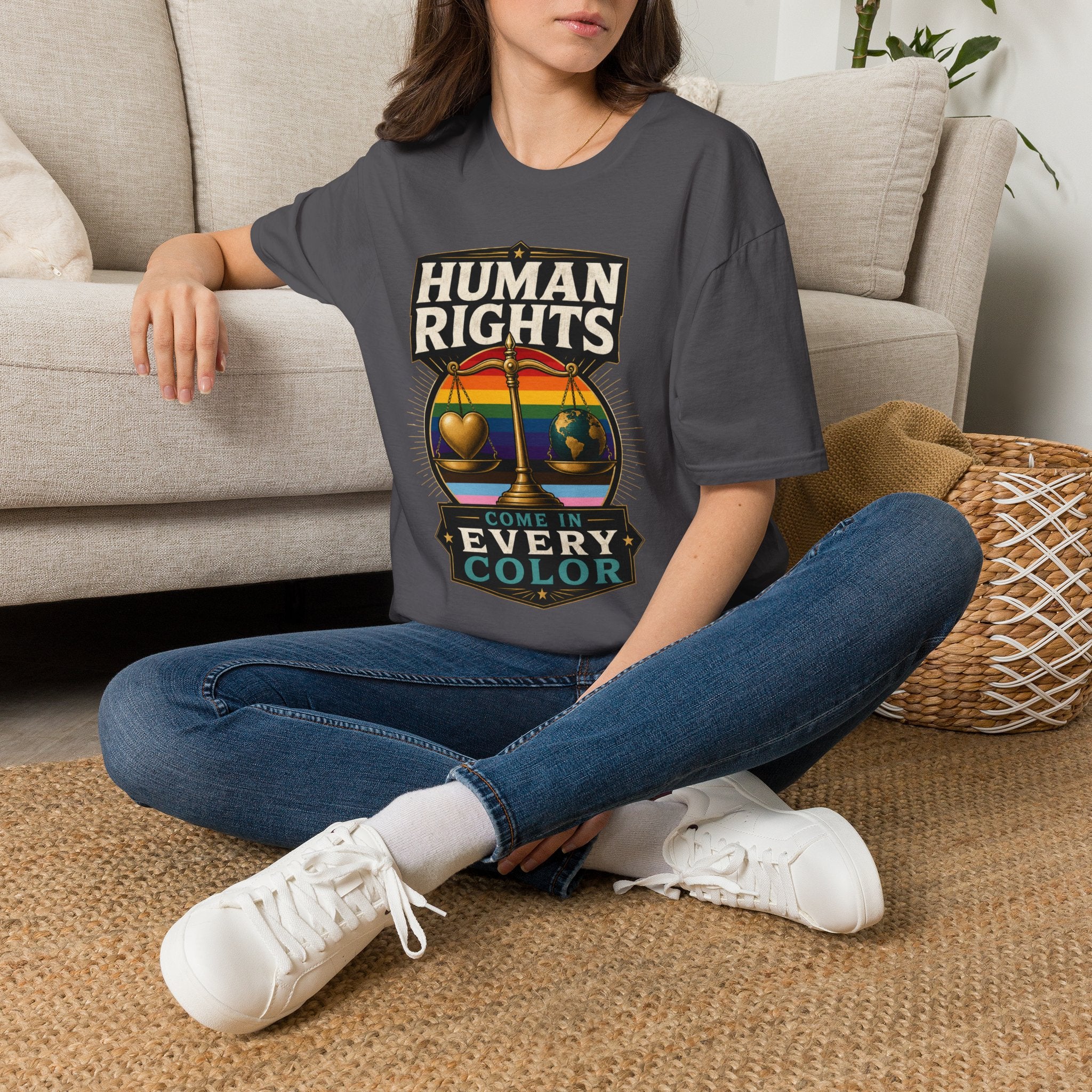 Human Rights T-Shirt — Love in Every Color LGBTQ+ Pride Tee