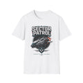 Sector Patrol T-Shirt — Sci‑Fi Space Fleet Badge Tee